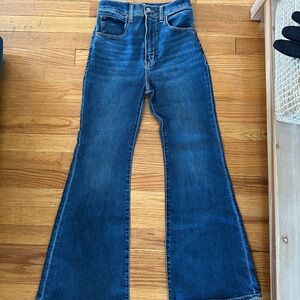 Abercrombie & Fitch Dark Blue Flare Jeans